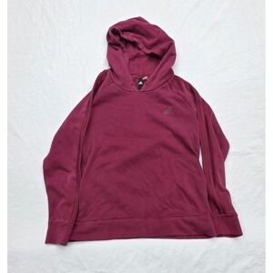 Adidas Maroon Hoodie Pullover Sweatshirt Size Unknown